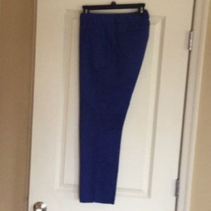 Banana Republic, royal blue, vent at the ankle